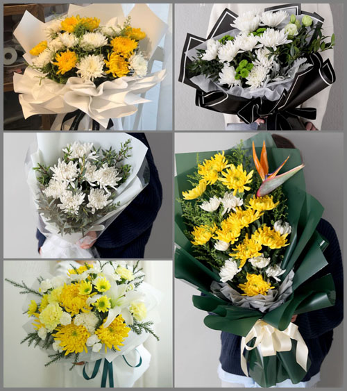 广西贵港平南县思界乡白事花束代送
